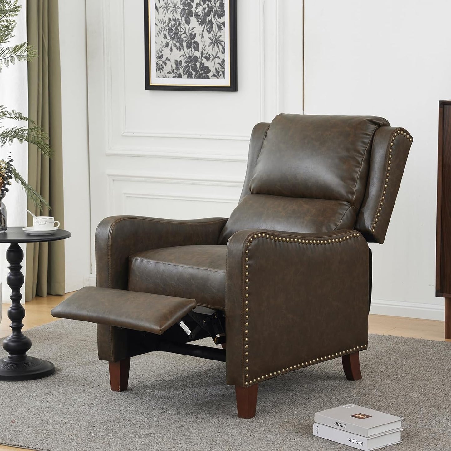 PU Leather Pushback Recliner Chair