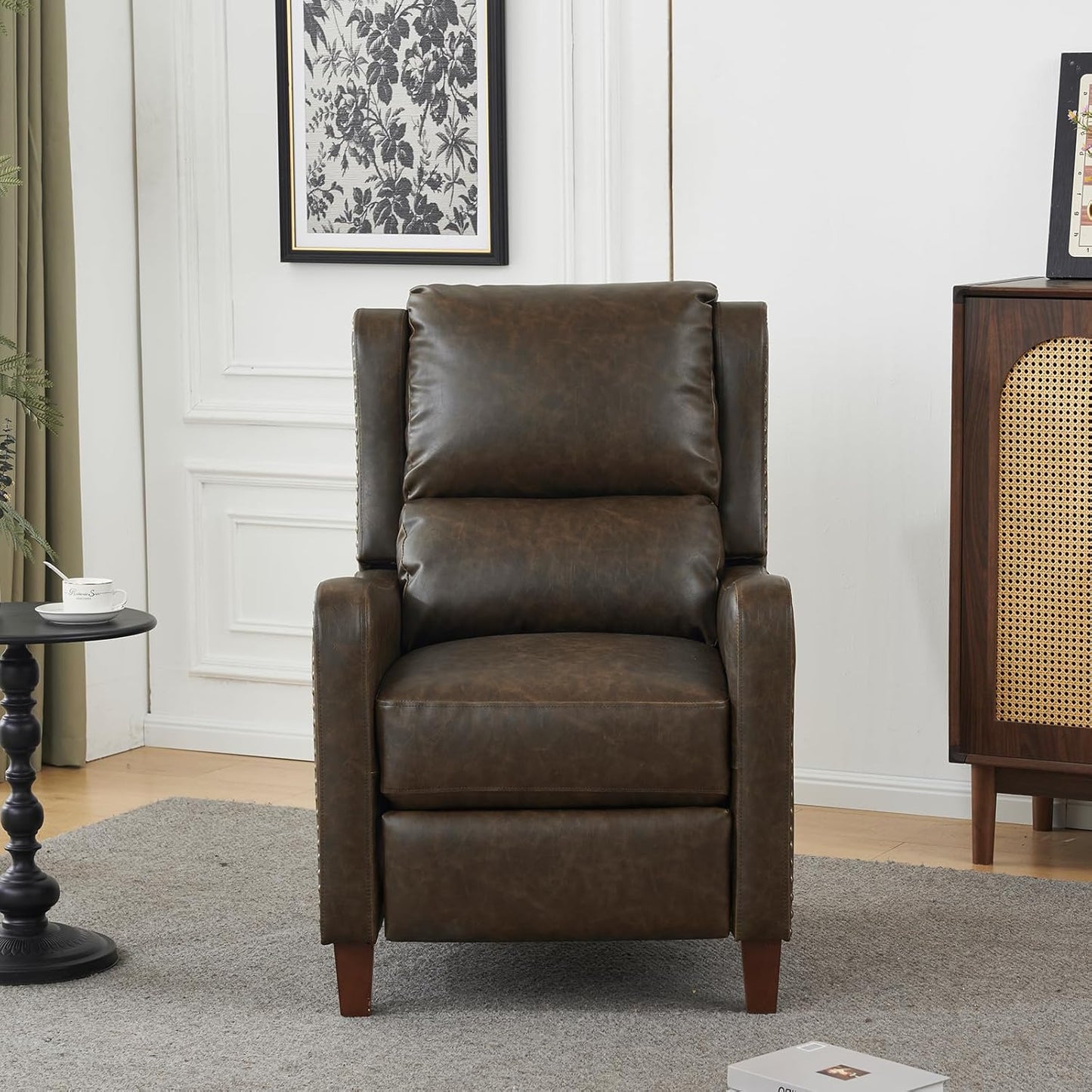 PU Leather Pushback Recliner Chair