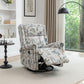 360 Degree Swivel Manual Rocker Recliner Chair - Floral