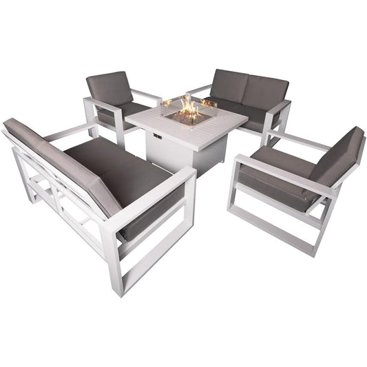 Aluminum Patio Furniture Set with with Coffee Table