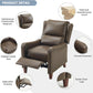 PU Leather Pushback Recliner Chair