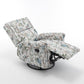 360 Degree Swivel Manual Rocker Recliner Chair - Floral