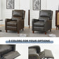 PU Leather Pushback Recliner Chair