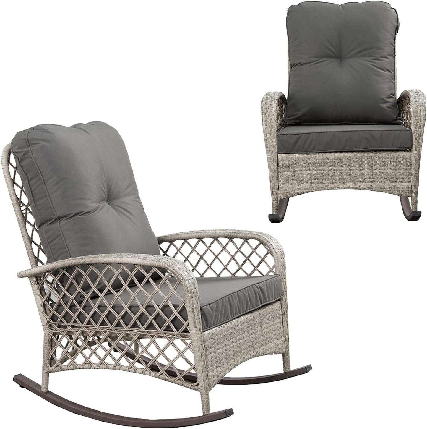 Patio Rattan Rocking Chair