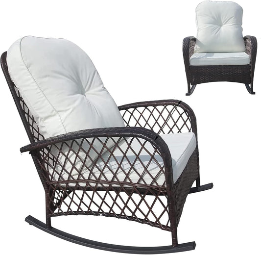 Patio Rattan Rocking Chair