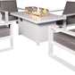 Aluminum Patio Furniture Set with 55.12‘’ Fire Pit Table