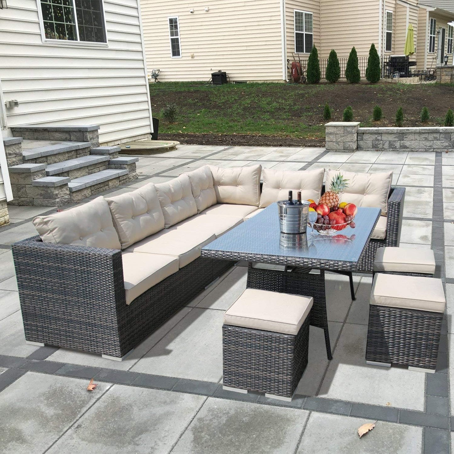 9 Seater Patio Conversation Set