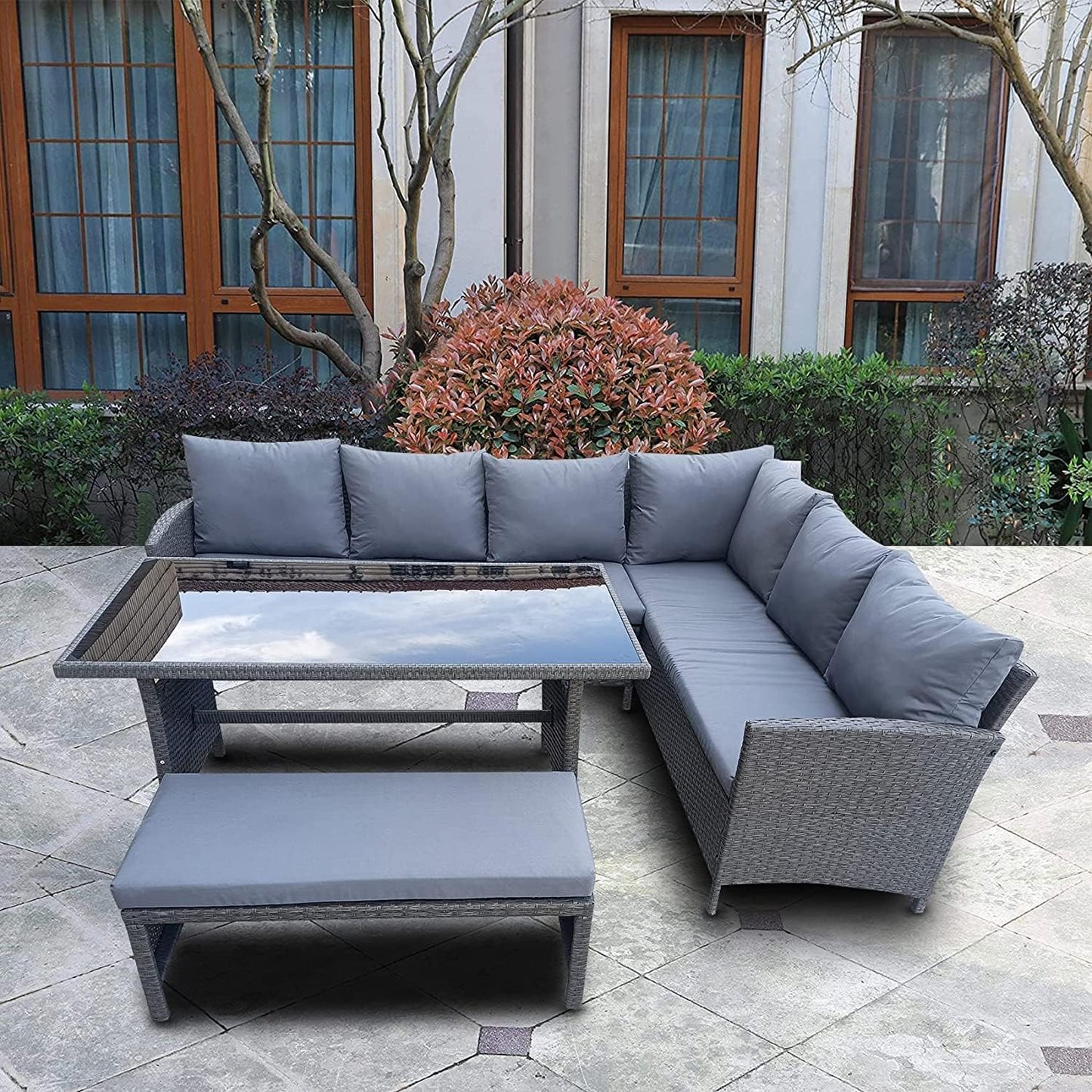 4-Piece Patio Sofa Furniture Set