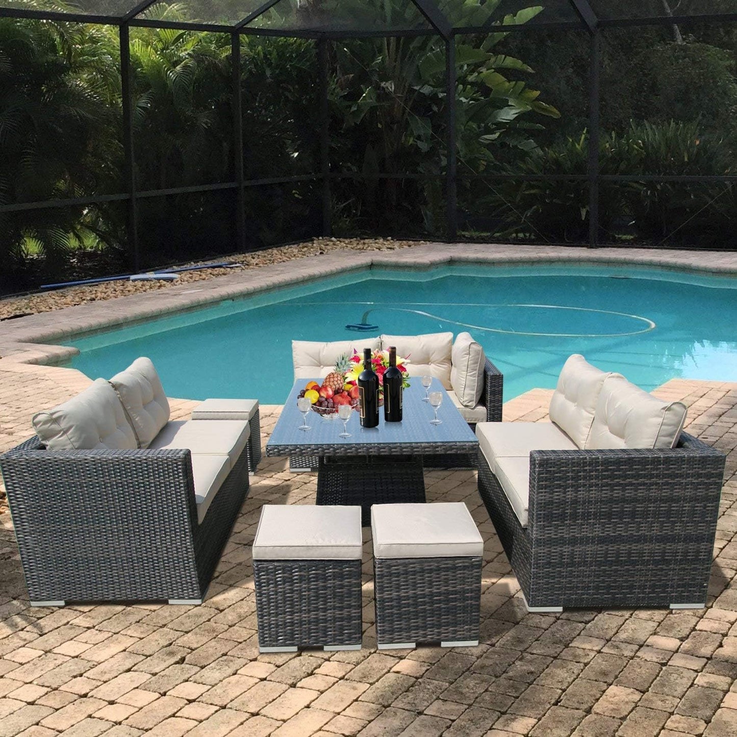 9 Seater Patio Conversation Set