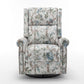 360 Degree Swivel Manual Rocker Recliner Chair - Floral