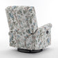 360 Degree Swivel Manual Rocker Recliner Chair - Floral