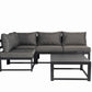 Aluminum Outdoor Sectional Conversation Furniture Set