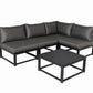 Aluminum Outdoor Sectional Conversation Furniture Set