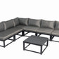 Aluminum Outdoor Sectional Conversation Furniture Set