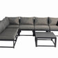 Aluminum Outdoor Sectional Conversation Furniture Set