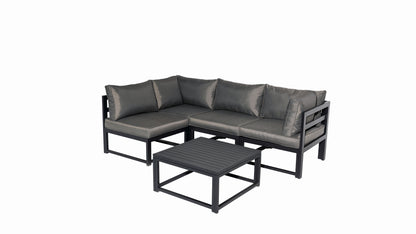 Aluminum Outdoor Sectional Conversation Furniture Set