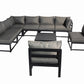 Aluminum Outdoor Sectional Conversation Furniture Set