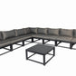 Aluminum Outdoor Sectional Conversation Furniture Set