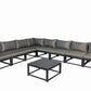 Aluminum Outdoor Sectional Conversation Furniture Set