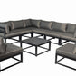 Aluminum Outdoor Sectional Conversation Furniture Set