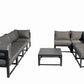 Aluminum Outdoor Sectional Conversation Furniture Set