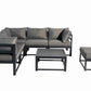 Aluminum Outdoor Sectional Conversation Furniture Set