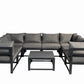 Aluminum Outdoor Sectional Conversation Furniture Set