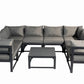 Aluminum Outdoor Sectional Conversation Furniture Set