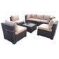 7 Pieces Wicker Sectional Sofa Sets