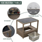 3 Pieces Patio Furniture Set with Ice Bucket